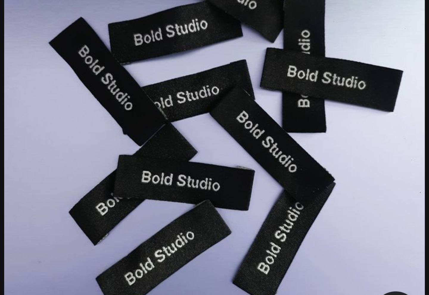 Woven satin label