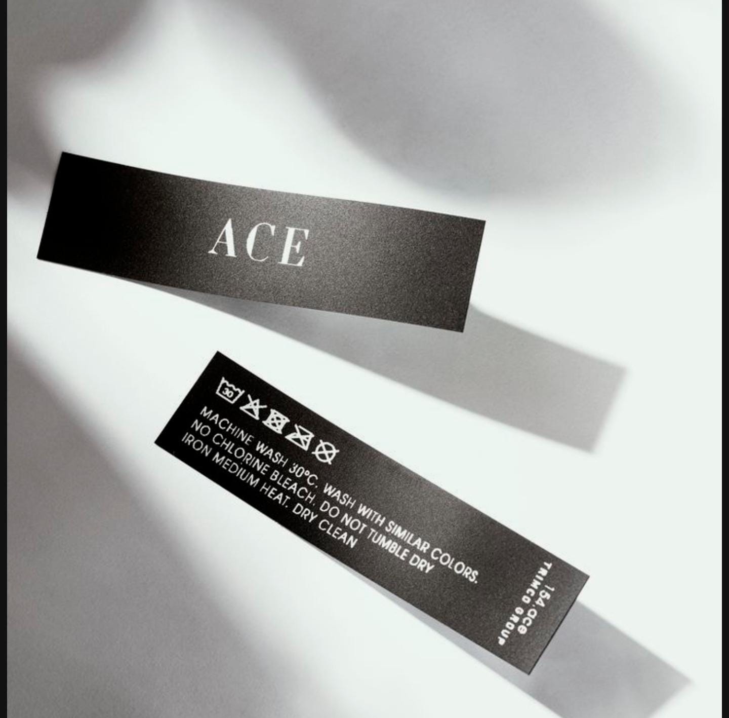 Woven satin label