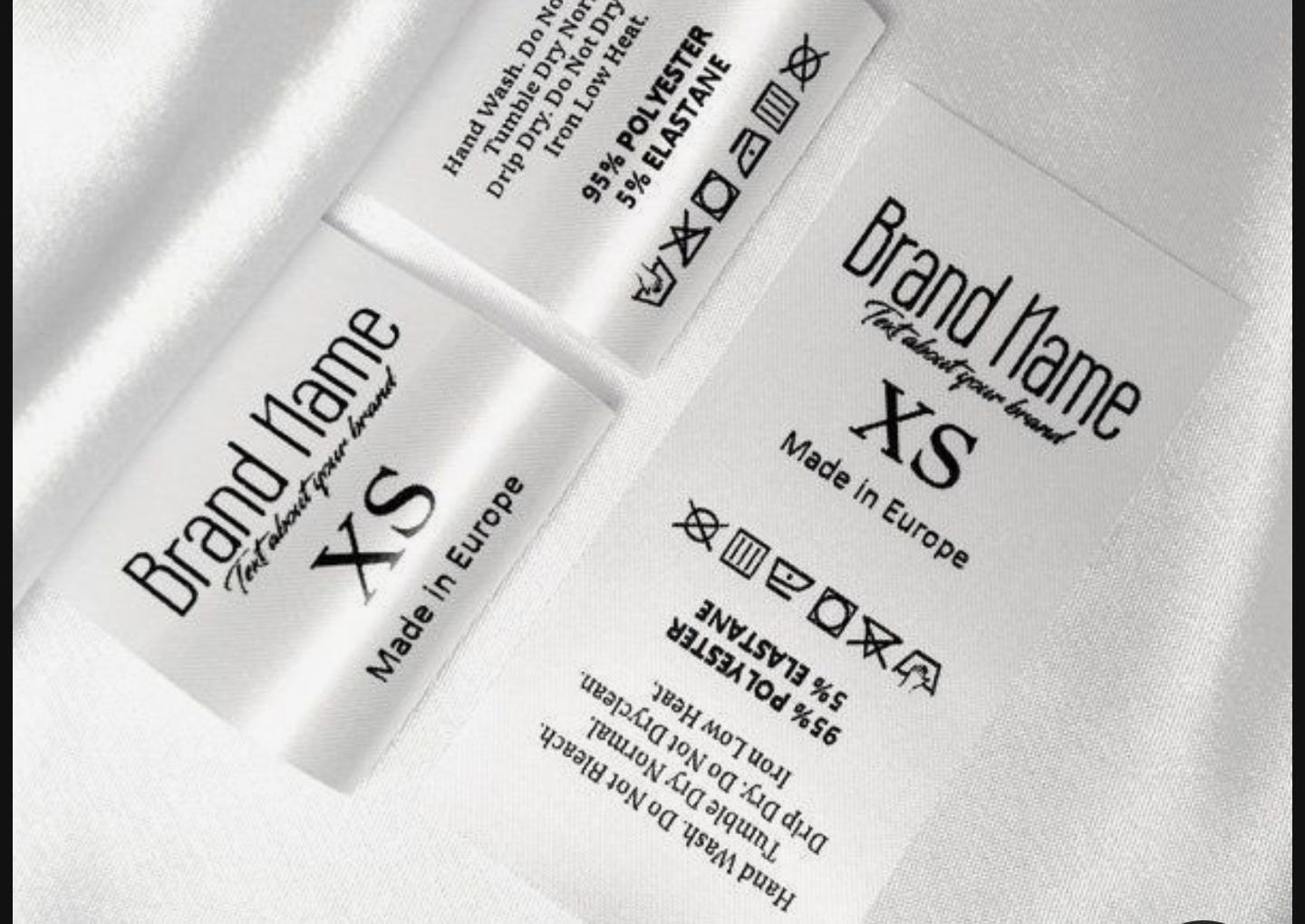 Woven satin label