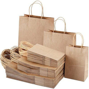 brown paper bags with handles or brown paper bags for lunch