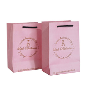 pink paper bags or craft paper bags