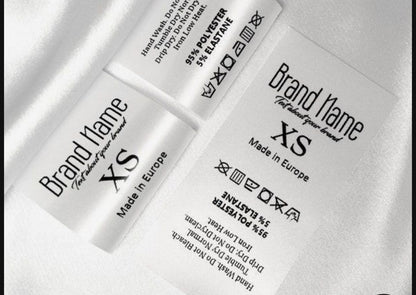Woven satin label