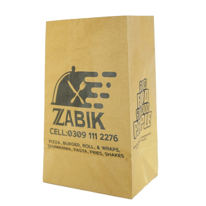 BROWN PAPER BAGS FOR FOOD PACKAGING